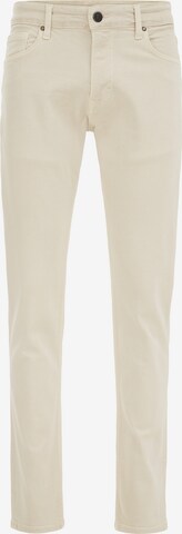 WE Fashion Slim fit Jeans in Beige: front