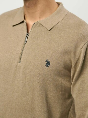 U.S. POLO ASSN. Neulepaita ' UMDave ' värissä beige