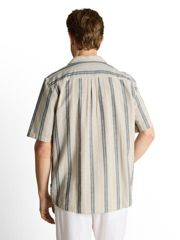 TOM TAILOR Comfort fit Button Up Shirt in Beige