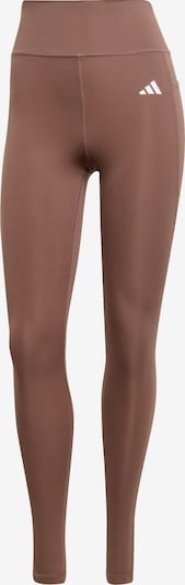 ADIDAS PERFORMANCE Sportske hlače 'Opt Ess' u smeđa / bijela, Pregled proizvoda