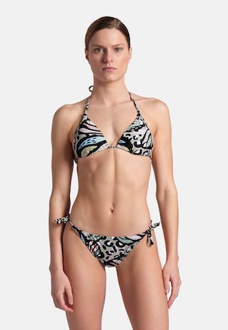 Triangolo Bikini 'WATER PRINT' di ARENA in nero: frontale