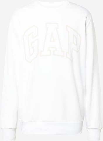 GAP Μπλούζα φούτερ σε λευκό: μπροστά