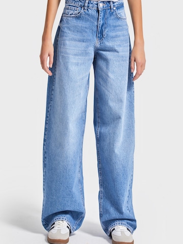 IT'S BASIC Loose fit Jeans 'Skater High Rise Jeans - Ocean' in Blue