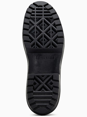 CONVERSE Sportschoen 'Converse Chuck Taylor All Star Lugged Heel Leather Platform' in Zwart