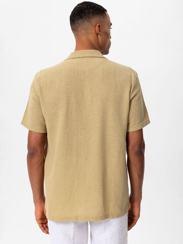 Antioch Regular fit Button Up Shirt in Beige