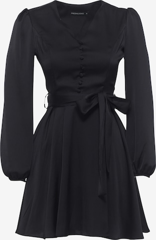 FRESHLIONS Shirt Dress in Black: front
