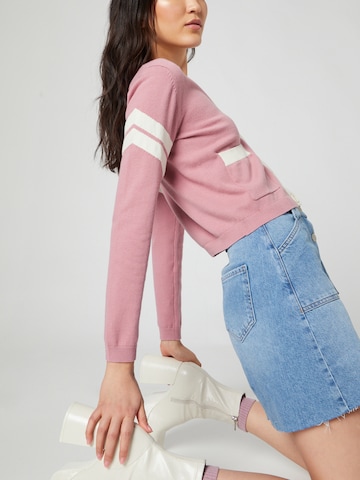 Daahls by Emma Roberts exclusively for ABOUT YOU Knit cardigan 'Inga' in Pink