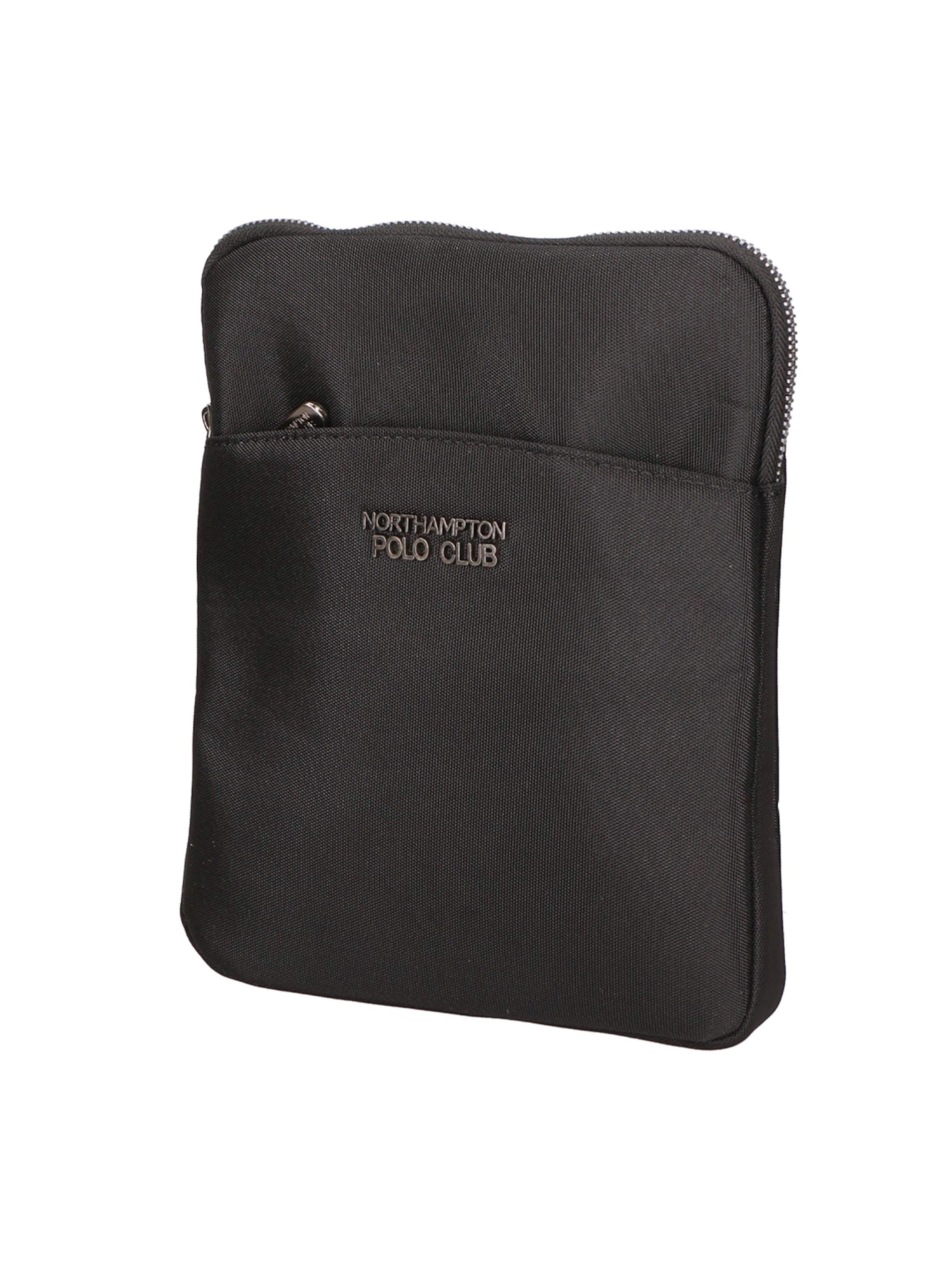 Borsa a tracolla di Northampton Polo Club in nero: frontale