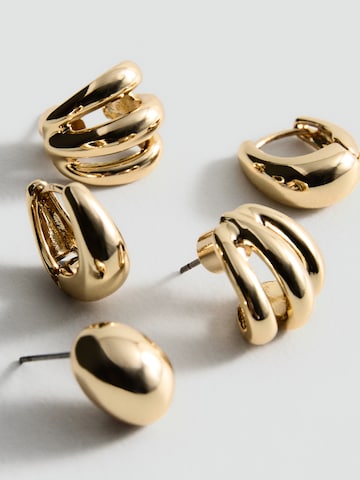 MANGO Earrings 'JIM' in Gold