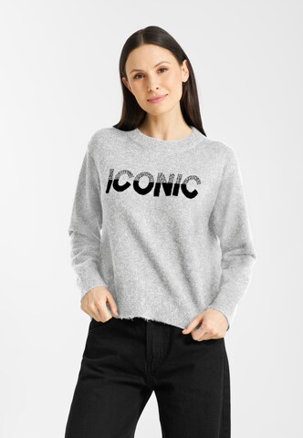 Frieda & Freddies NY Pullover in Grau: Vorderseite