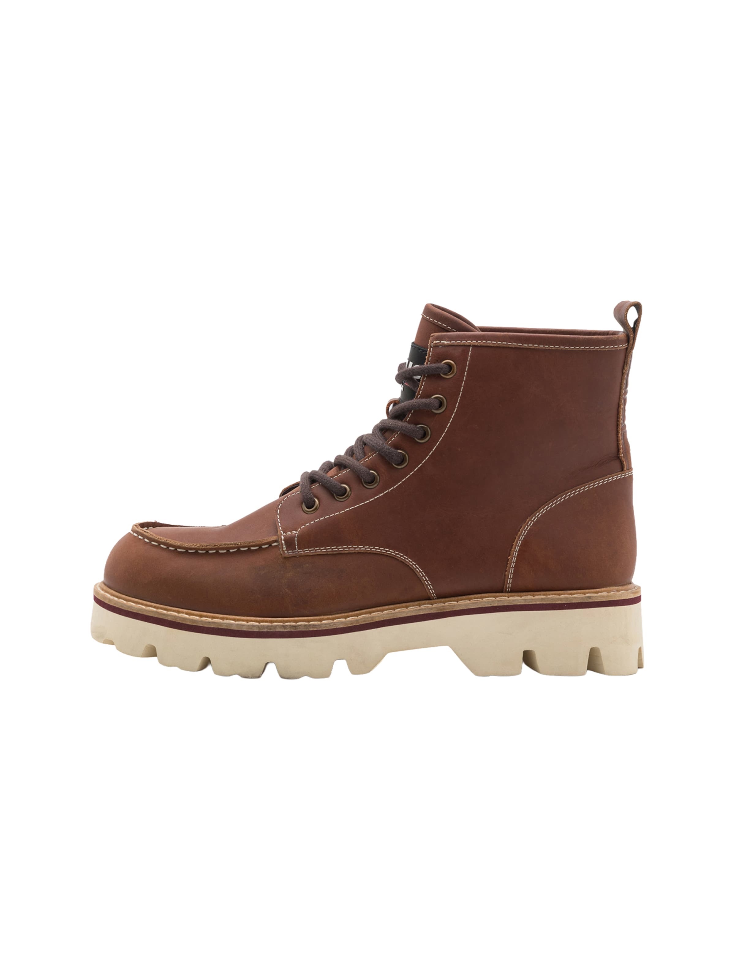 Blauer.USA Lace-up boots 'RUSK' in Brown: front