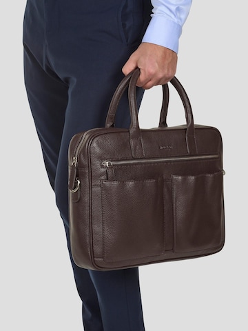Howard London Laptoptasche 'Laptop Bag Sam Dark Brown'‌ in Braun: Vorderseite