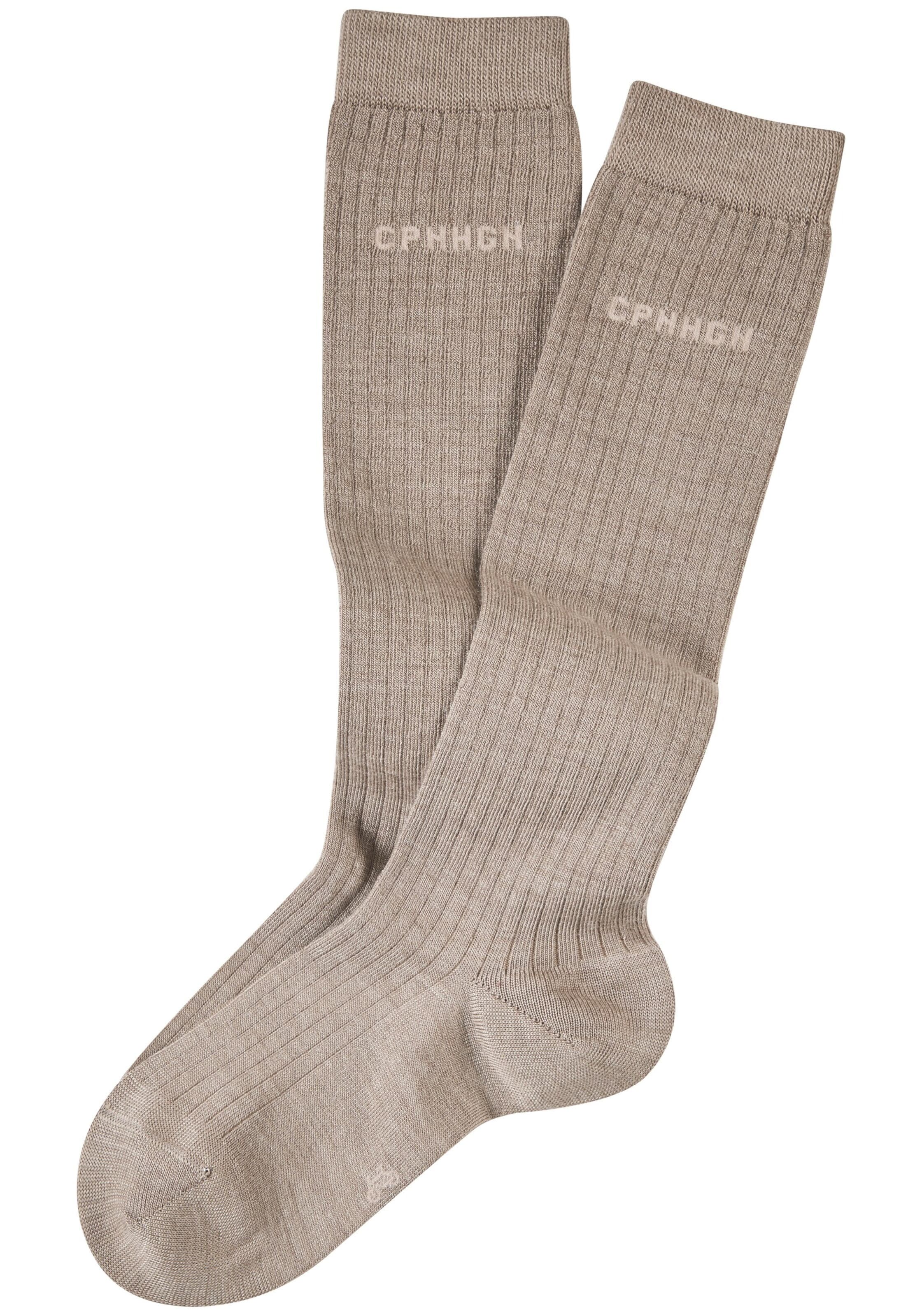 Copenhagen Studios Kniestrümpfe in Beige: Vorderseite