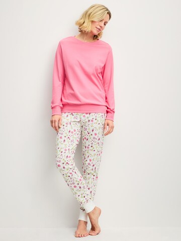 CALIDA Pyjama 'Cotton Special' in Roze