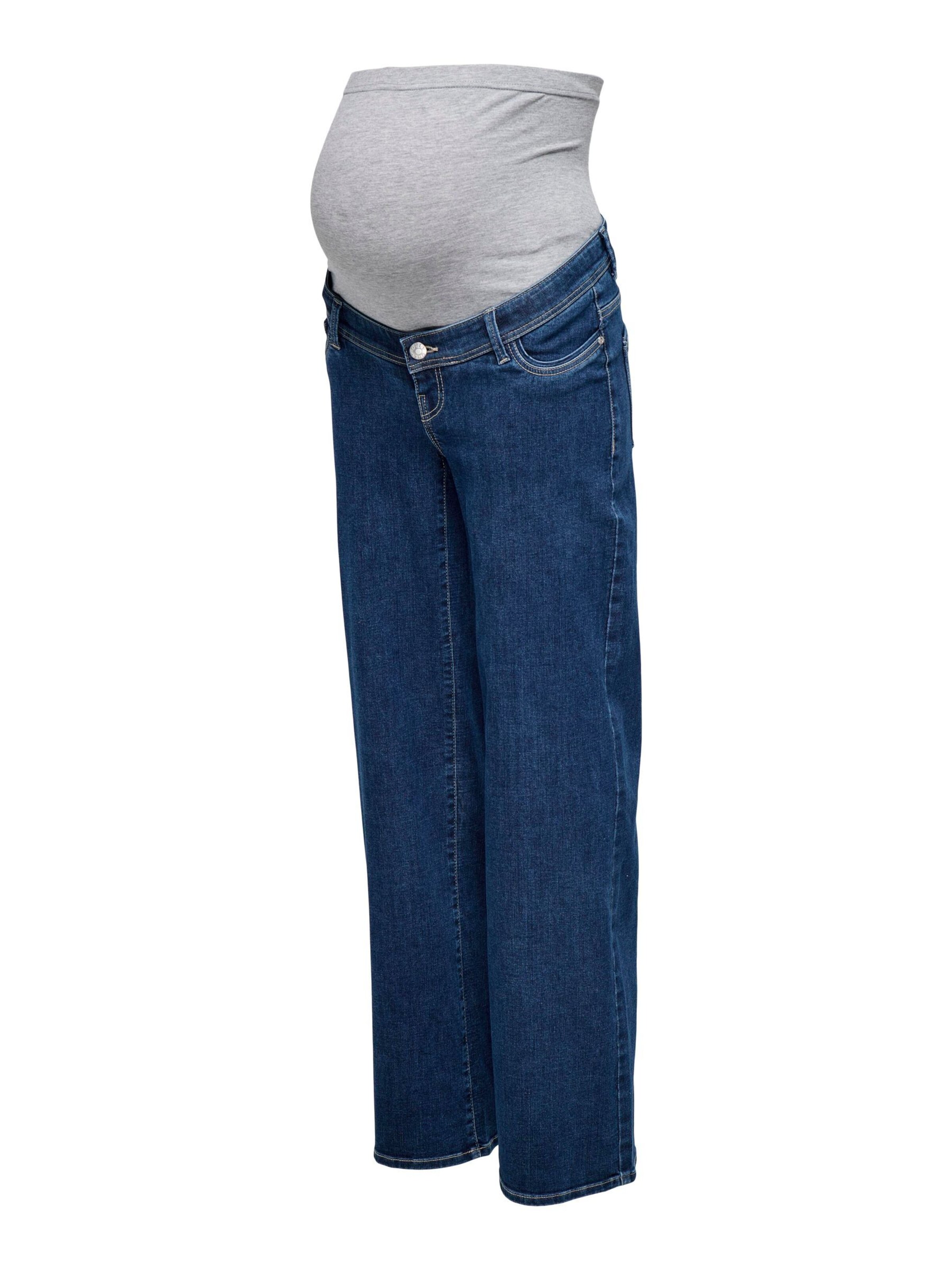 Wide Leg Jean 'OLMWauw' Only Maternity en bleu
