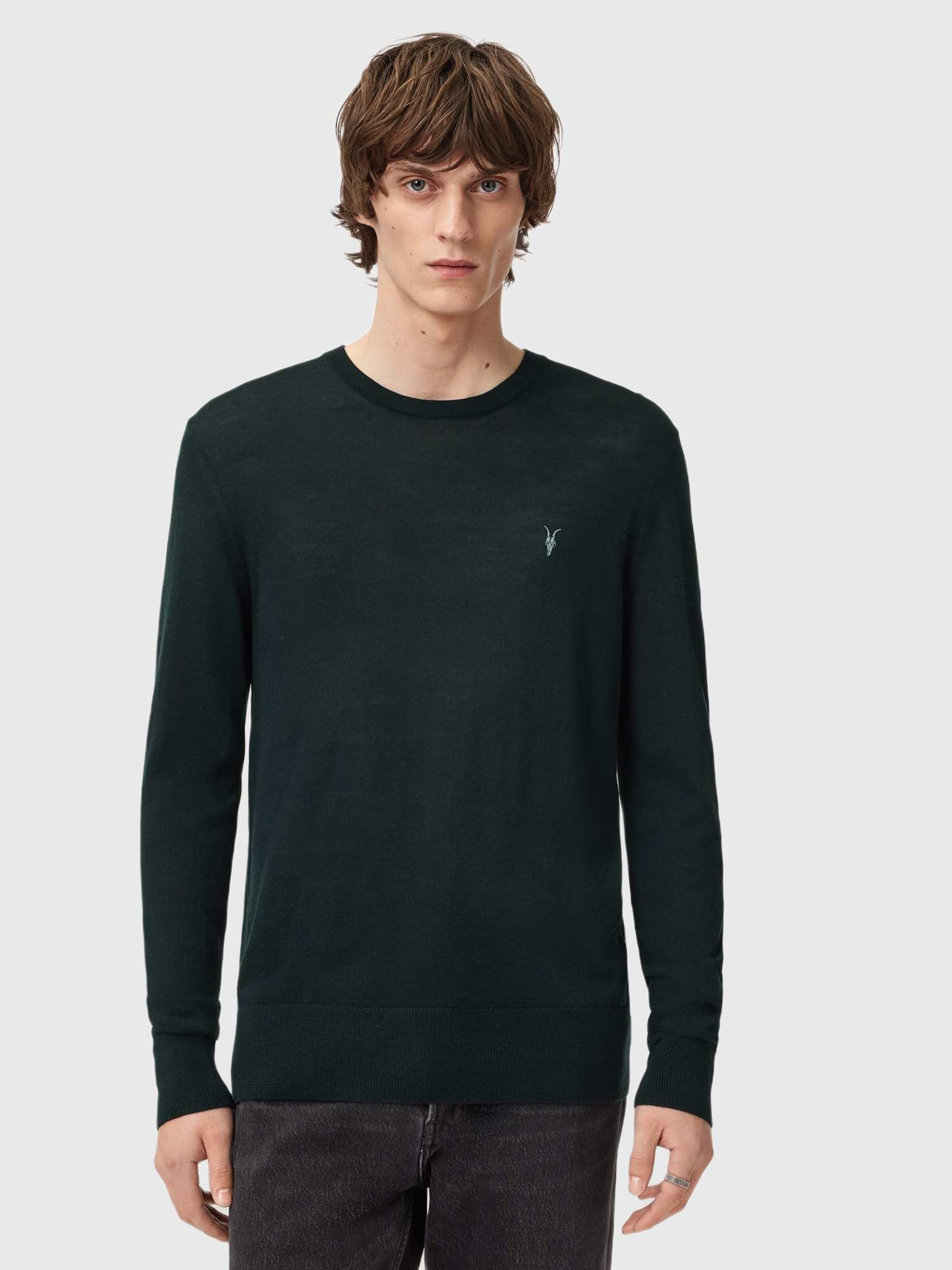 AllSaints - Diageo - Pull en maille effet usé avec logo - Noir