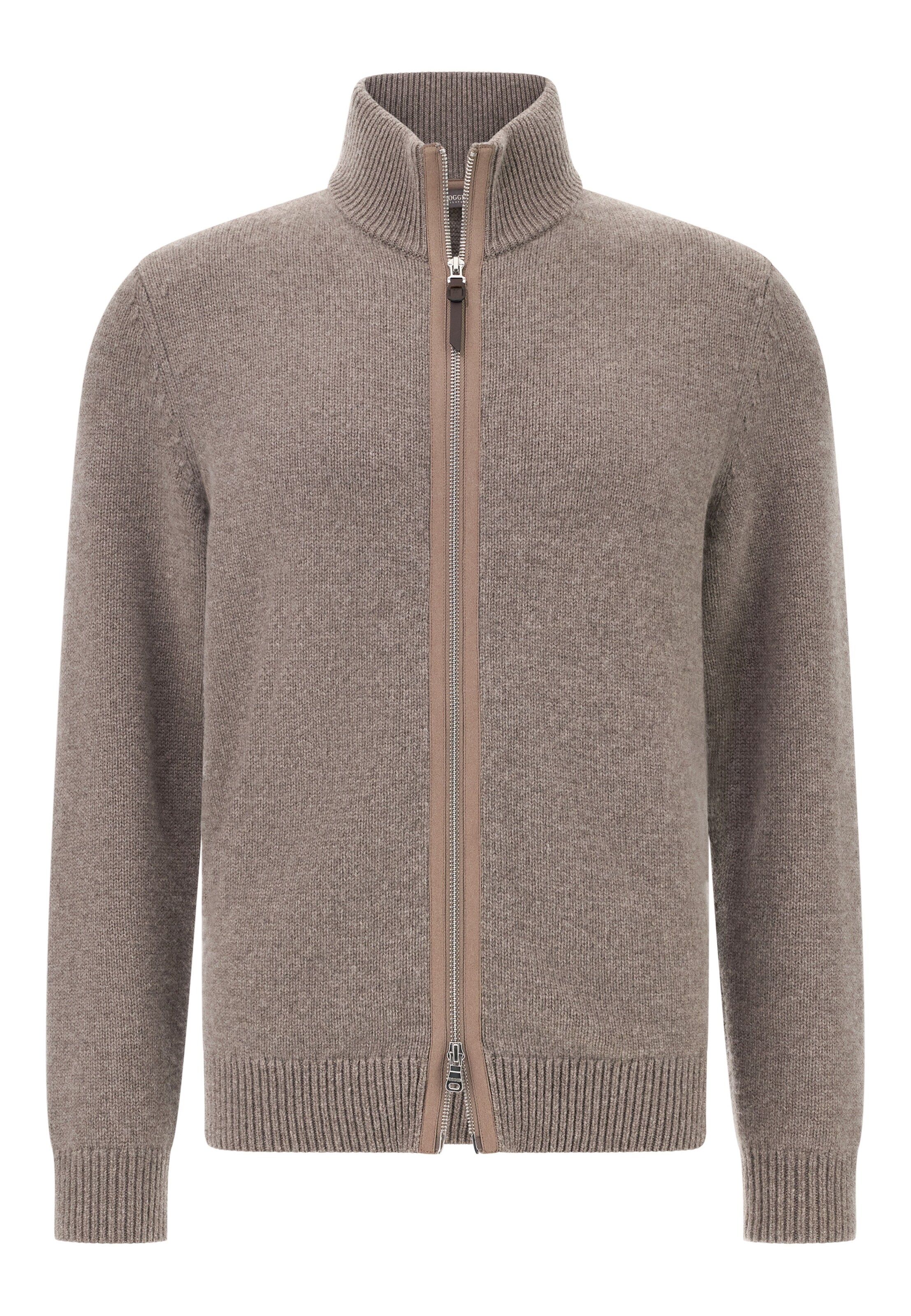 Boggi Milano Knit cardigan in Grey: front