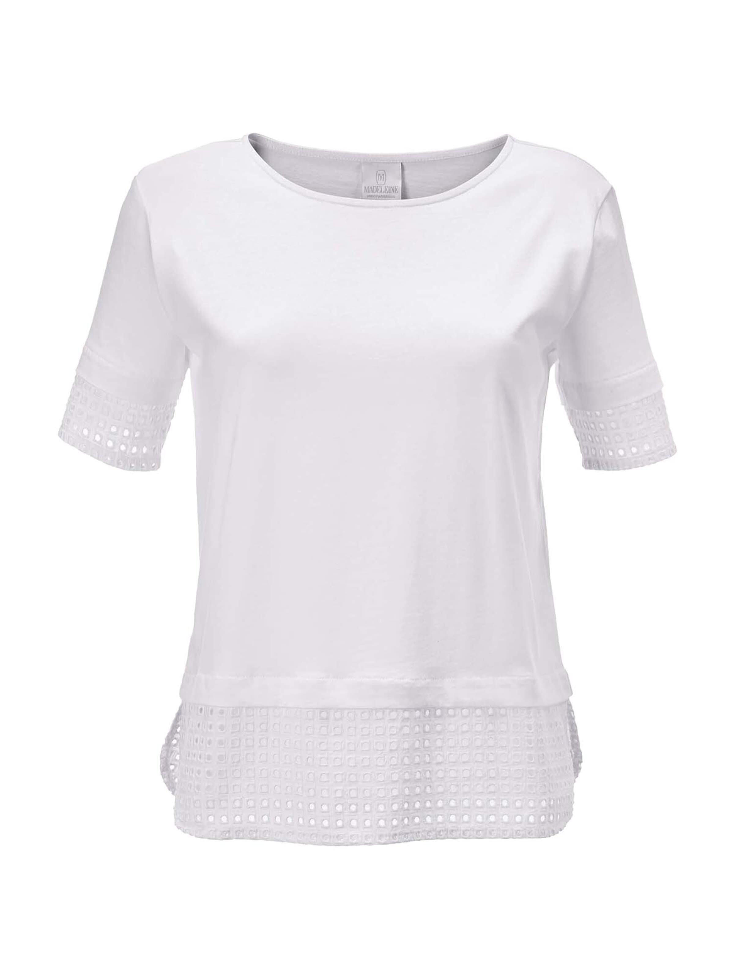 T-shirt MADELEINE en blanc : devant