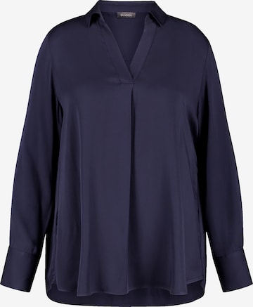 SAMOON Blouse in Blue: front