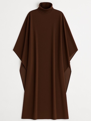 Robe 'Bat Sleeve Chiffon Dress' Touché Privé en marron