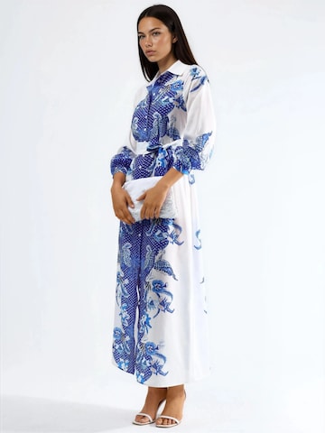 MSN Collection Midi Kleid in Weiß