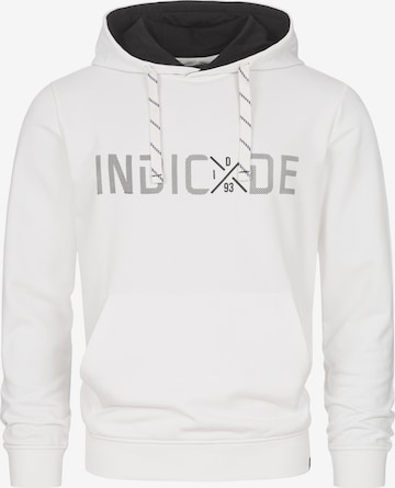 INDICODE JEANS Sweatshirt 'Lizzo' in Wit: voorkant