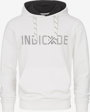 Sweat-shirt 'Lizzo' INDICODE JEANS en blanc : devant