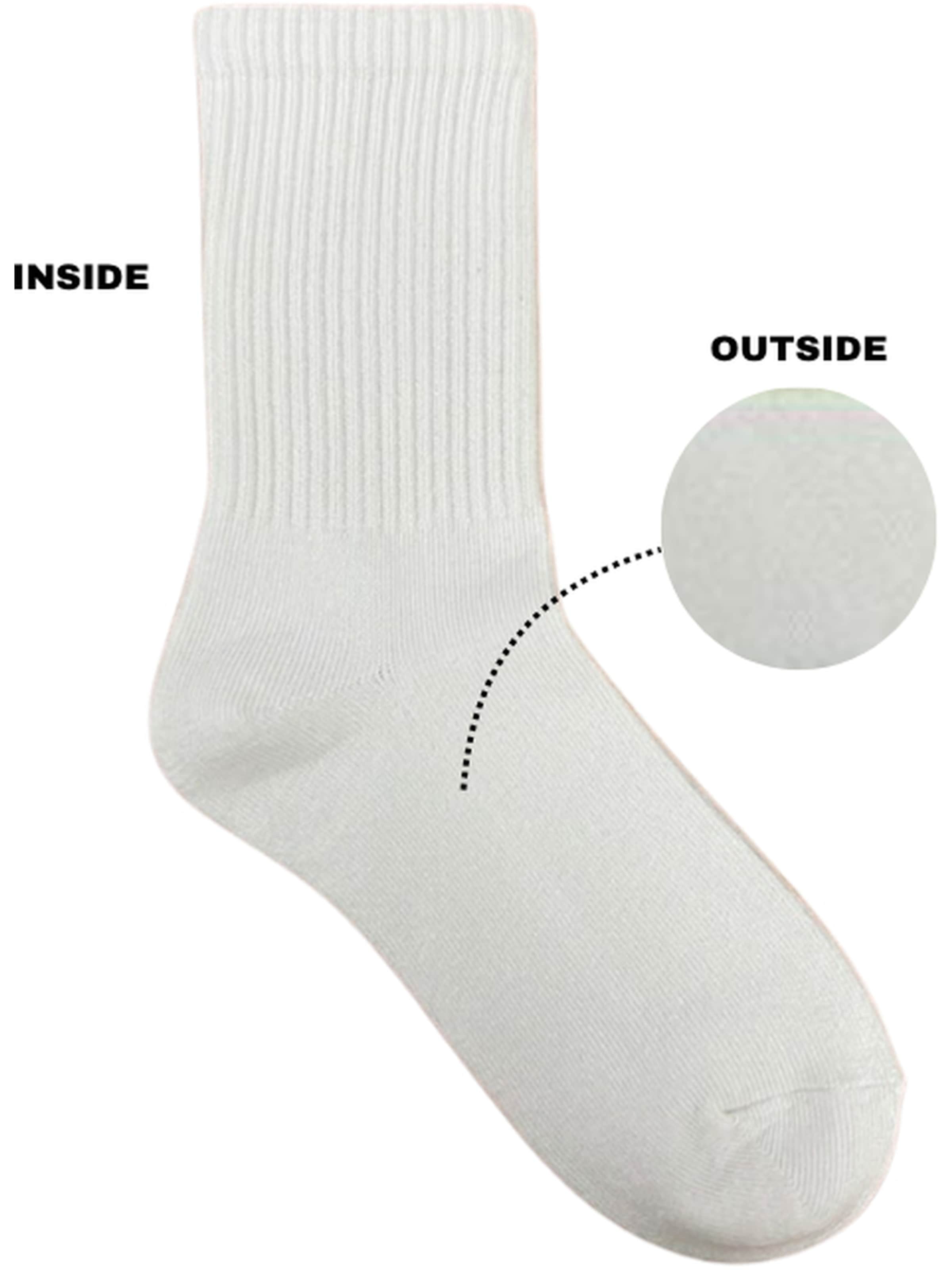 El Sueno - Calcetines 'Quarter Sportsocken' en blanco