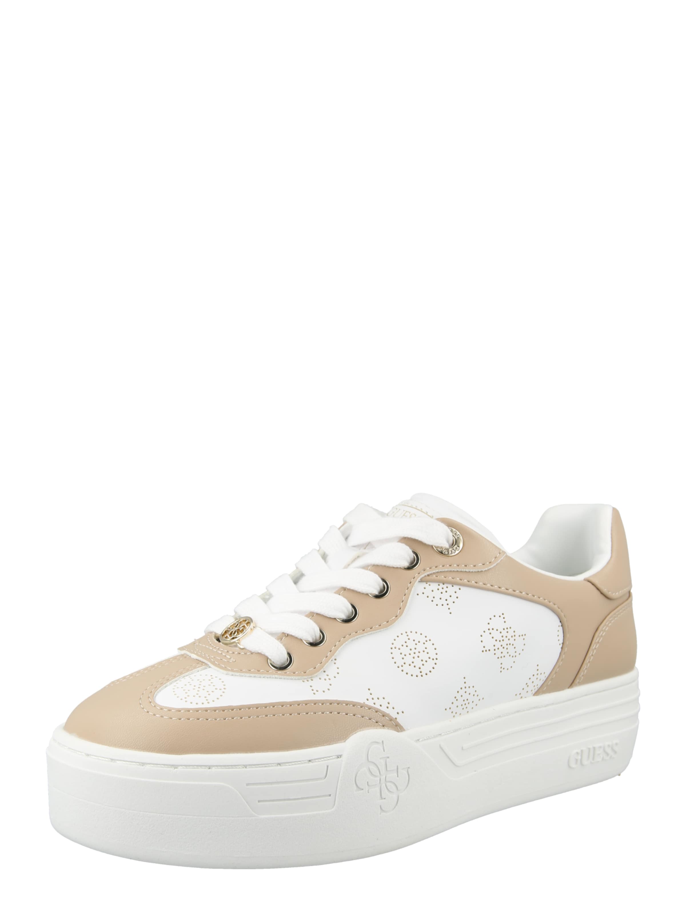 GUESS - Zapatillas deportivas bajas 'SWOLE3' en blanco: frente