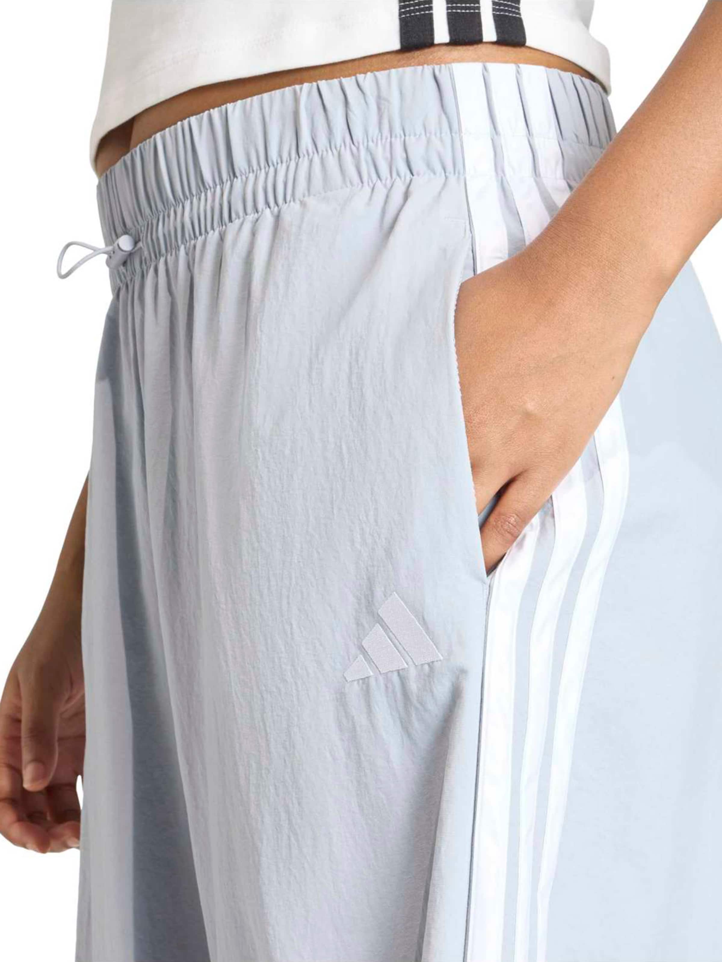 ADIDAS SPORTSWEAR Wide leg Παντελόνι φόρμας 'Essentials' σε γκρι