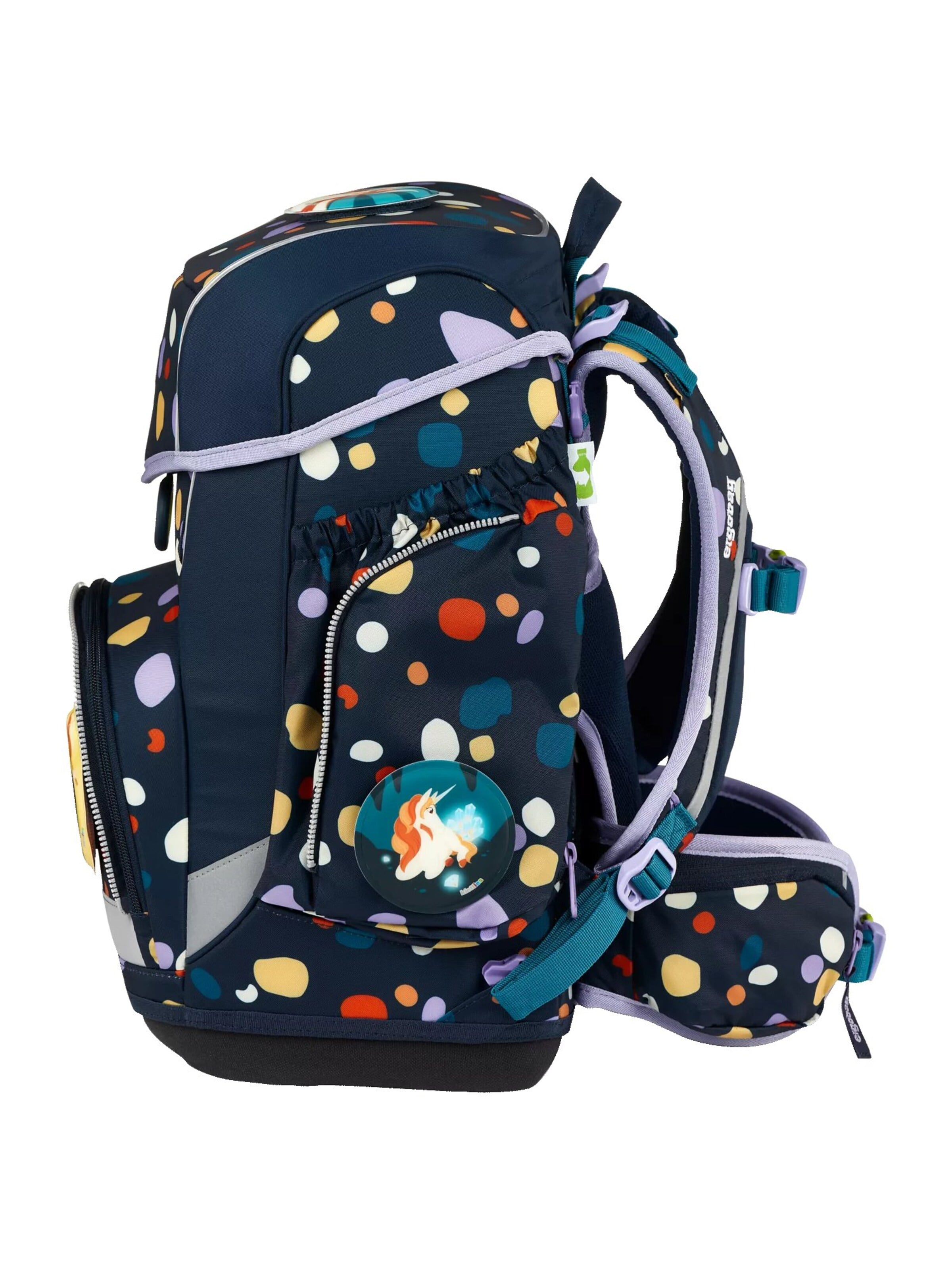 ergobag Backpack 'Schulranzen-Set cubo Set' in Blue