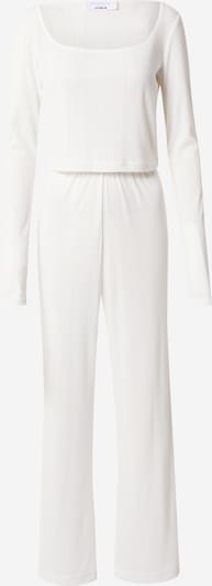 florence by mills exclusive for ABOUT YOU Pyjama 'Suki' en blanc, Vue avec produit