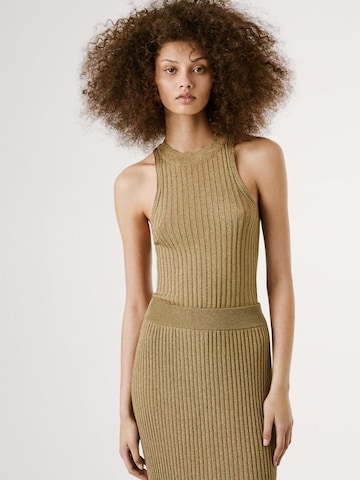 Pepe Jeans Gebreide top 'Celia' in Goud: voorkant
