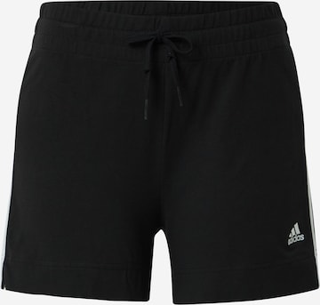 ADIDAS PERFORMANCESlimfit Sportske hlače - crna boja: prednji dio