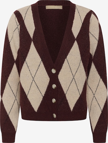 CULTURE Kardigán 'Argyle' - piros: elől