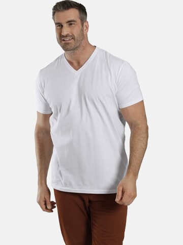 T-Shirt 'Earl Mills' Charles Colby en blanc : devant