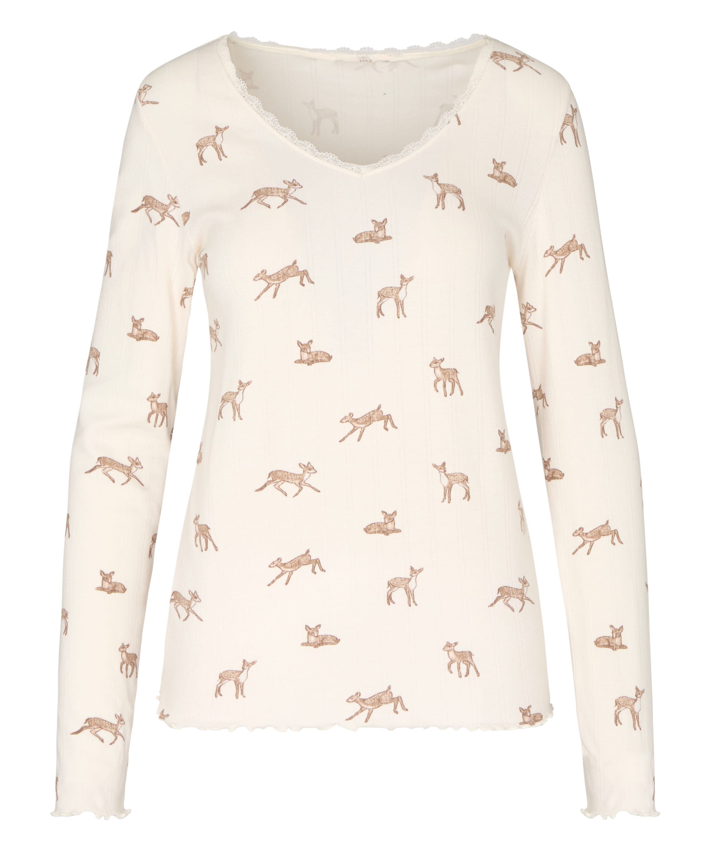 Chemise de nuit Hunkemöller en blanc : devant