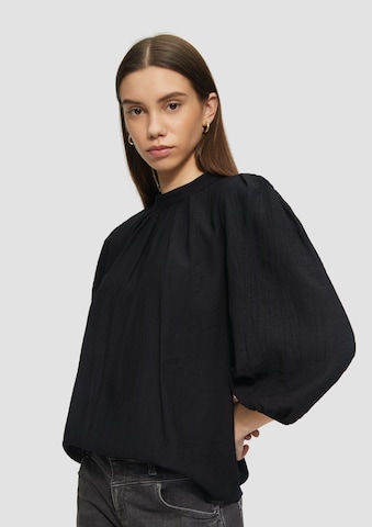 QS Blouse in Black: front