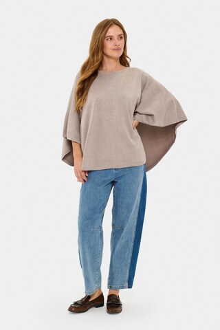 SAINT TROPEZ Poncho in Beige