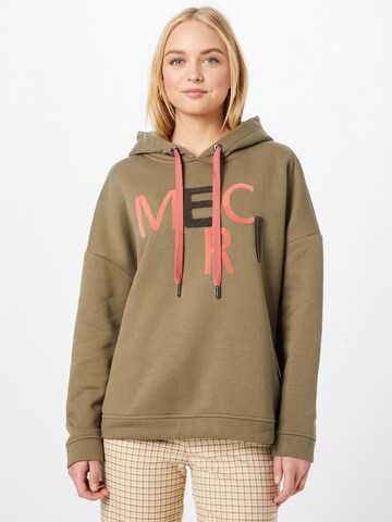 Key Largo Sweatshirt 'Merci' i grön: framsida