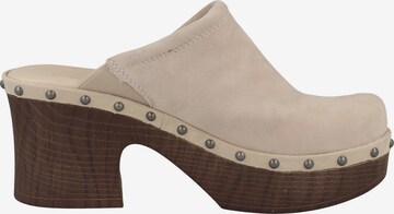 TAMARIS Clogs 'Sabot' in Beige