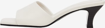 MANGO Mules 'Cozy' in White: front