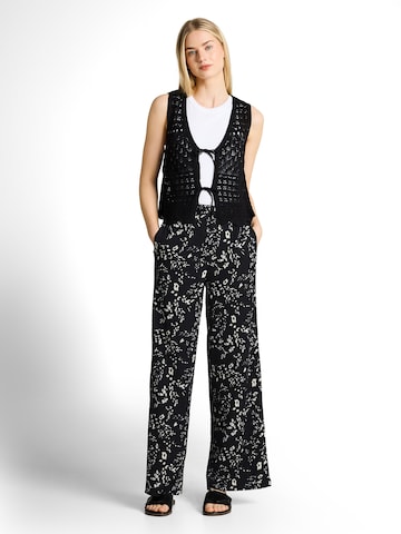 TOM TAILOR DENIM Wide leg Trousers in Black