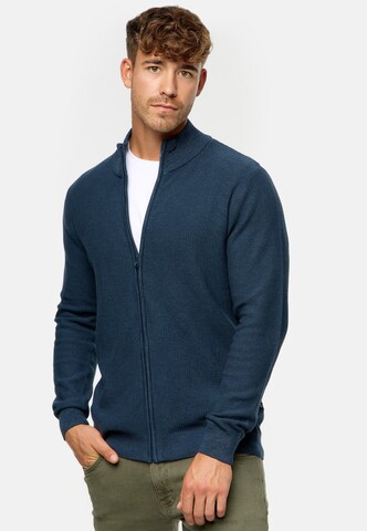 INDICODE JEANS Knit Cardigan in Blue