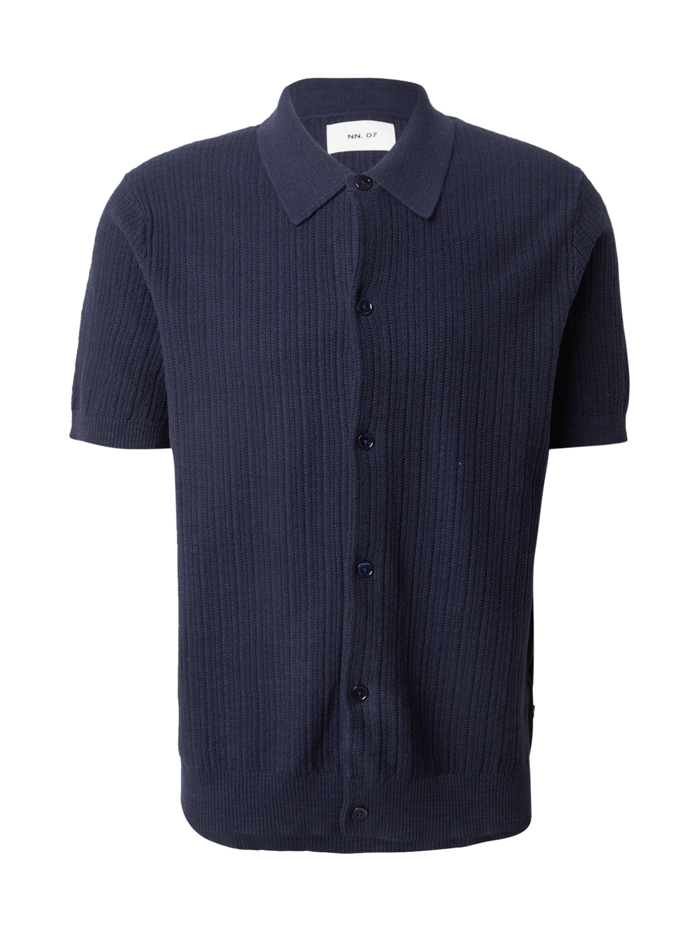 NN07 Klasický střih Košile 'Nolan' – modrá: přední strana