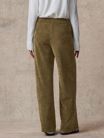 Next Wide Leg Hose in Grün