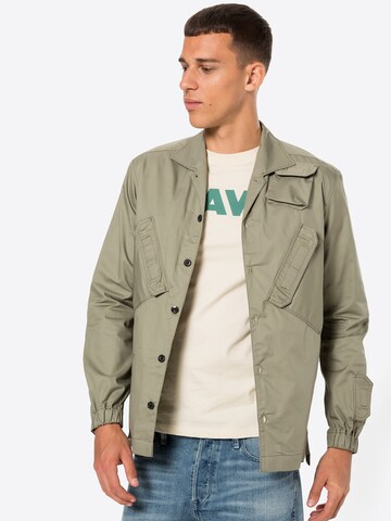 G-Star RAW Regular Fit Hemd in Grün: predná strana