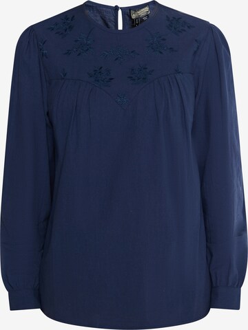 DreiMaster Vintage Blouse in Blauw: voorkant