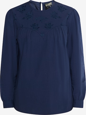 DreiMaster Vintage Bluse in Blau: predná strana
