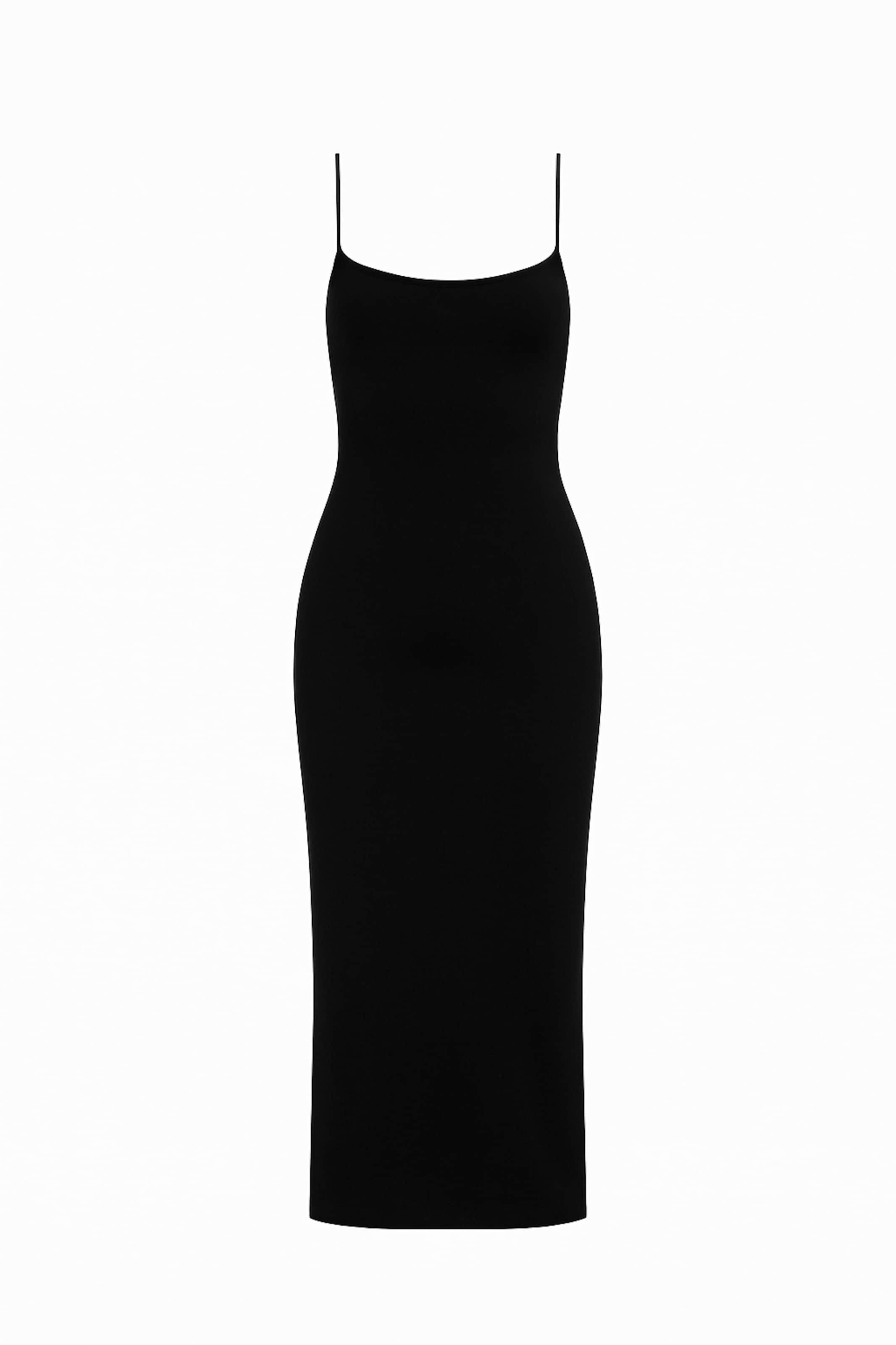 Alexa Dash Dress in Black: front